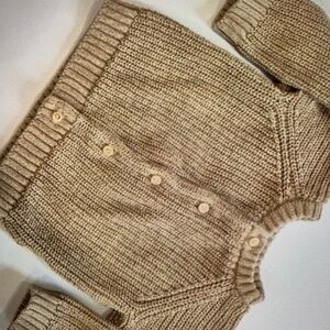 Soft knit cotton neck jackets